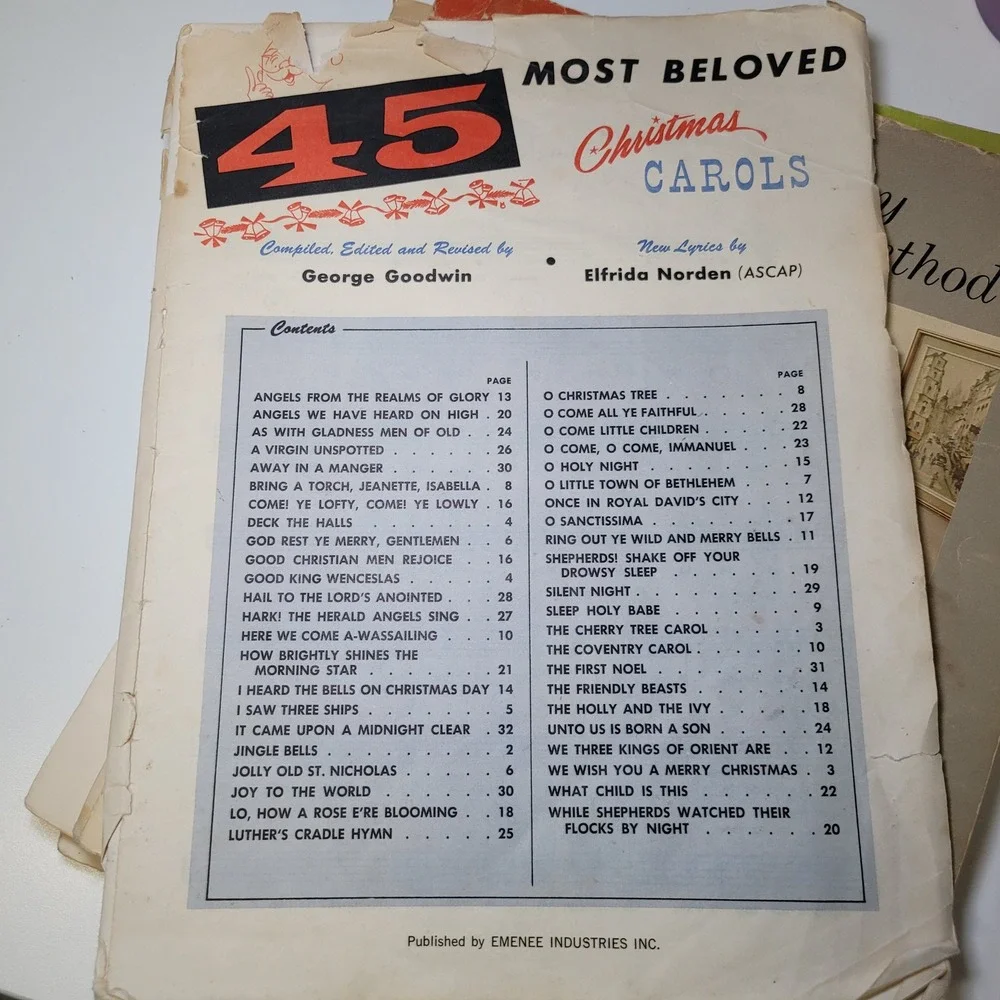 1950s Music Papers Vintage‎ Booklets Scraps Journal Audion Organ Sheet Music Lot